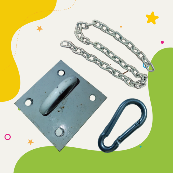 Placa Fija de Fierro + Accesorios